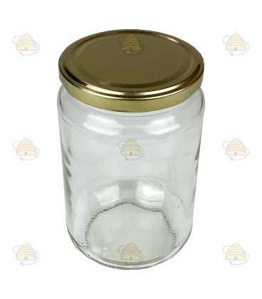 Pot rond 750 ml / 1 kg avec couvercle