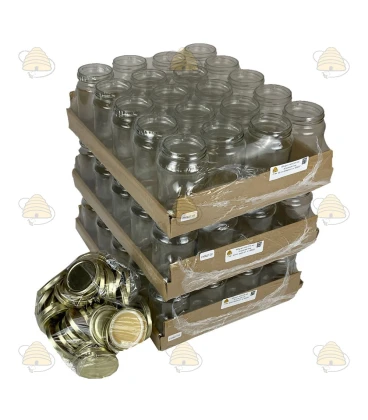 Pot rond 375ml / 450g, avec couvercle