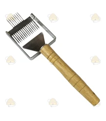 Herse à désoperculer en bois avec support Deluxe