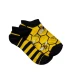 Paire de chaussettes courtes enfant – motifs abeilles