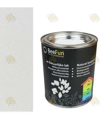 BeeFun® Peinture naturelle pour ruches en bois - 750 ml - Blanc