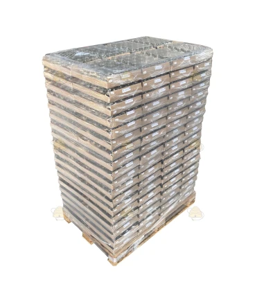 Palette de pots hexagonaux en barquette 45ml / 50g, sans couvercle - 7200 pièces - prix sur demande