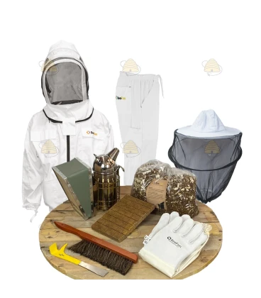Kit de démarrage Apiculture de luxe - veste blanche/pantalon Anglais