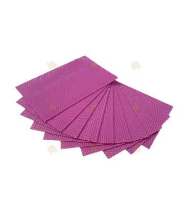 Feuilles de cire d'abeille mauves pour rouler des bougies - grand