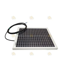 Harpe en aluminium avec module électrique et panneau solaire 20W