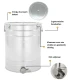 Aftapvat - rijper RVS 100 L / 140 KG
